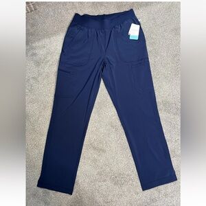 Cherokee Women Mid Rise Tapered Leg Pull-on Pant CK065A NYPS Navy New With Tags!